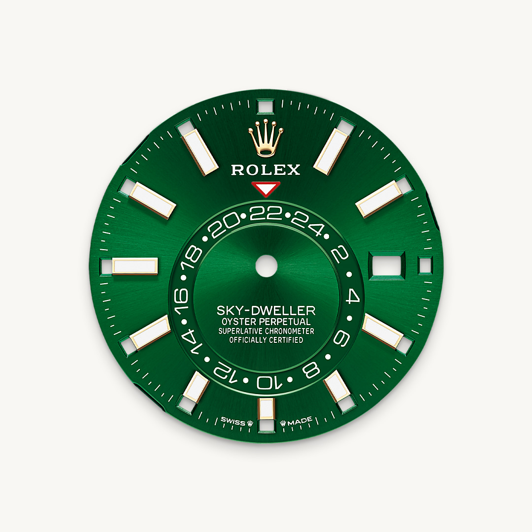 Dial hijau cerah