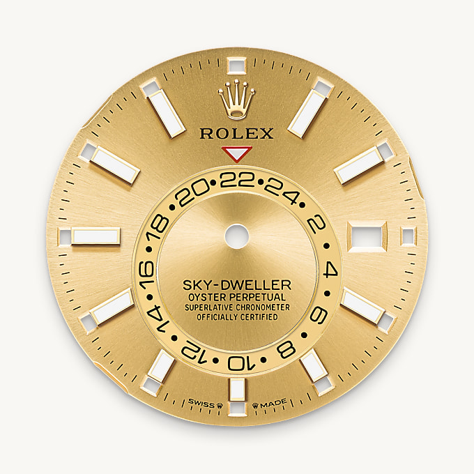Dial berwarna sampanye