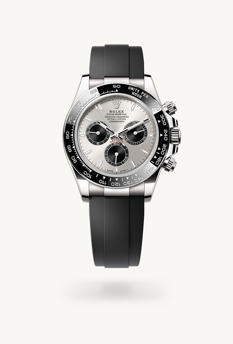 Oyster, 40 mm, emas putih