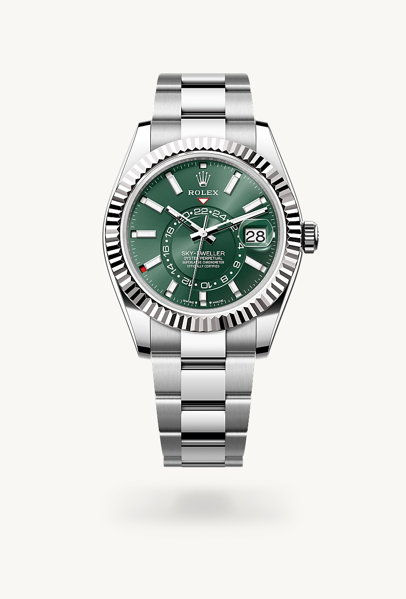 Oyster, 42 mm, Oystersteel dan emas putih