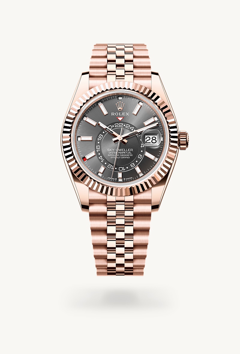 Oyster, 42 mm, emas Everose