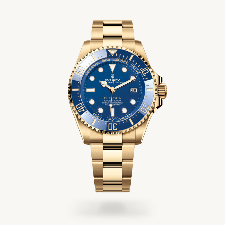 Oyster, 44 mm, emas kuning