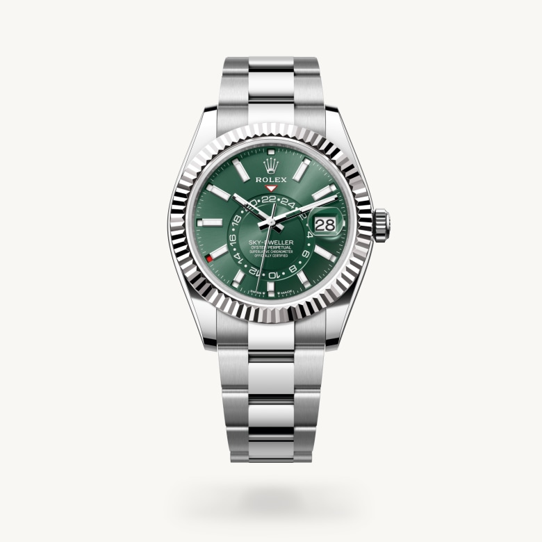 Oyster, 42 mm, Oystersteel dan emas putih