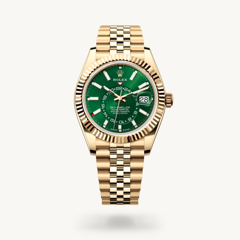 Oyster, 42 mm, emas kuning