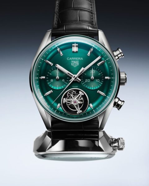 TAG Heuer Carrera Chronograph Tourbillon Teal Green Dial