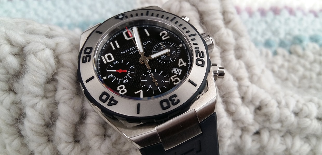Menyelam Bersama Jam Tangan Hamilton Khaki Navy Sub Auto Chrono