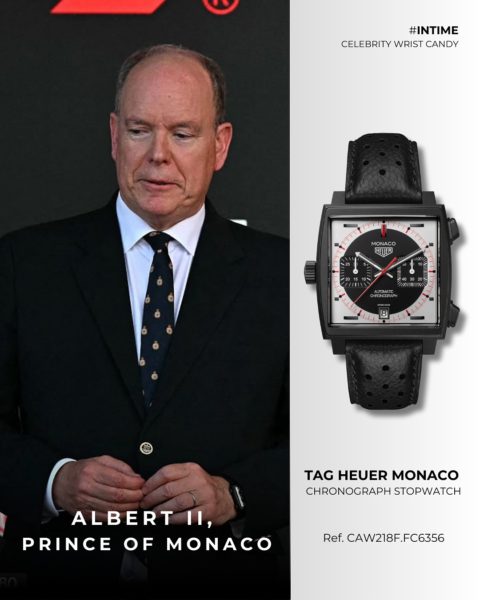 Pangeran Albert II – TAG Heuer Monaco Chronograph Stopwatch Pangeran Albert II – TAG Heuer Monaco Chronograph Stopwatch