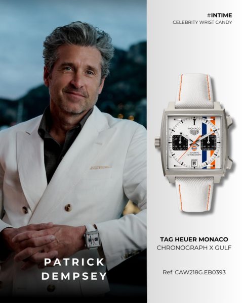Patrick Dempsey – TAG Heuer Monaco Gulf Edition Patrick Dempsey – TAG Heuer Monaco Gulf Edition