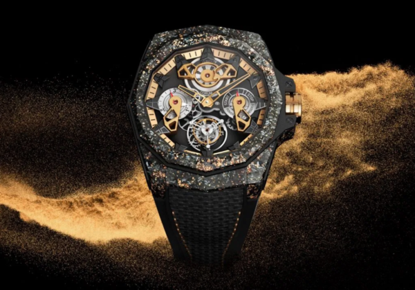 Corum Admiral 45 Automatic Openworked Flying Tourbillon Carbon & Gold