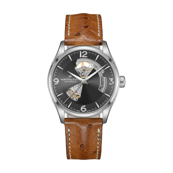 Hamilton Jazzmaster Open Heart Auto Strap Kulit