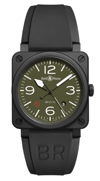 jam tangan militer bell ross br03 92 military type 42mm ceramic